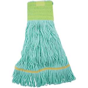 Tête de balai écologique Boardwalk EcoMop BWK1200MEA, vert moyen, fibres recyclées à extrémités bouclées - Product Image 4