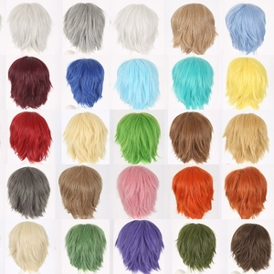 Perruque courte de 60 cm en gros, cosplay, plusieurs couleurs, lisse, peluca synthétique, cheveux d'<span class=keywords><strong>anime</strong></span>, cosplay, perruques résistantes à la chaleur pour les fêtes - Product Image 6