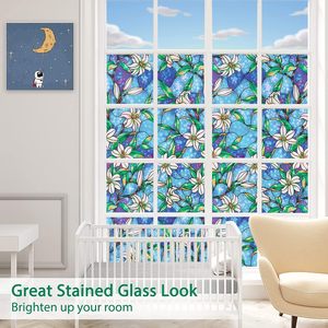 Nueva Flor <span class=keywords><strong>de</strong></span> lirio ventana <span class=keywords><strong>privacidad</strong></span> vidriera ventana película antiaspecto aislamiento térmico ventana pegatina <span class=keywords><strong>vinilo</strong></span> <span class=keywords><strong>para</strong></span> decoración <span class=keywords><strong>de</strong></span> <span class=keywords><strong>ventanas</strong></span> <span class=keywords><strong>de</strong></span> vidrio - Product Image 5