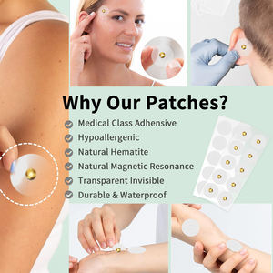 Wollet 헬스 경혈 투명 자석 구슬 자기 요법 무릎 통증 완화 패치 - Product Image 6