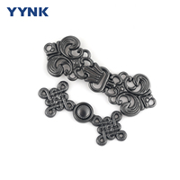 Chinois à la mode noeud boucle attache robuste métal couture bricolage Costumes accessoire Cheongsam boutons pour vêtements boutonnés