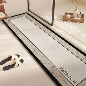 Alfombra de Baño de Tierra de Diatomeas, Rectangular Larga, Antideslizante, Absorbente, de Secado Rápido, con Patrón Geométrico, para Uso Doméstico - Product Image 3