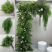 Arche en corne personnalisée support à fleurs colonnes en fausse verdure cabine photo de luxe toile de fond jardin événement décor plantes artificielles