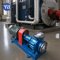 Pompa Sentrifugal Suhu Tinggi RY80 50 200A 45 M3H 40 M Pompa Oli Transfer Panas 2900 Rpm Dengan Motor Siap Pasang