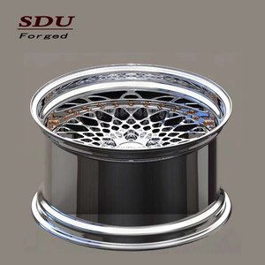<span class=keywords><strong>Jantes</strong></span> à lèvres forgées professionnelles, roues personnalisées, brillantes, brillantes, 2 pièces, <span class=keywords><strong>jantes</strong></span> de voiture à plateau profond avec écrous dorées pour mb - Product Image 3