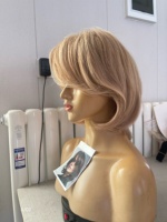 Perruques en cheveux humains SHY Medical, entièrement nouées à la main, avec une ligne de cheveux naturelle et un cuir chevelu réaliste, pour femmes, vente en gros