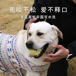 Balle sonore pour animaux de compagnie, jouet en peluche interactif à mâcher pour chiens de petite et moyenne taille, couleur bleu jaune rose - Product Image 3