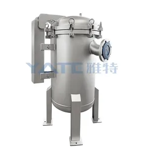 Industrielle chemische Filtration Edelstahl bewegliches Beutel filter gehäuse Hydrauliköl filtration maschine