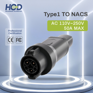 Adaptateur de charge AC pour VE HCD-T1-<span class=keywords><strong>T2</strong></span>, nouveau, 50A, Type 1 vers Type 2, <span class=keywords><strong>prise</strong></span> de mise à niveau/rénovation compatible avec le connecteur <span class=keywords><strong>Tesla</strong></span>, Anhui - Product Image 2