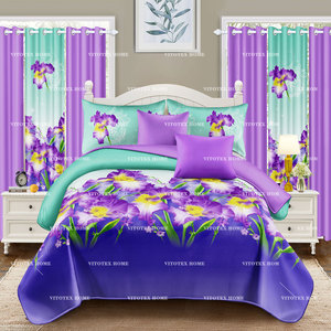 Juego de Sábanas de Alta Gama Metropolitan de 8 Piezas, Tamaño Queen, 100% Microfibra de Poliéster, Serie 2500, con Cortinas a Juego - Product Image 2