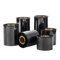 Cinta de Transferencia Térmica de Cera de 110 mm x 70 m, Núcleo de 12,7 mm (1/2 Pulgada), Compatible con Impresoras de Etiquetas Zebra, TSC, Argox, Markem e Impresoras a Color