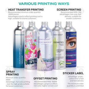 Emballage <span class=keywords><strong>vide</strong></span> d'huile de parfum d'huile essentielle 50ml 100ml 200ml 250ml 500ml bouteille en aluminium argenté avec <span class=keywords><strong>pompe</strong></span> - Product Image 5