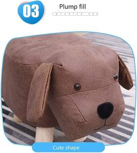 Chaise de canapé pour enfants tabouret de <span class=keywords><strong>chiot</strong></span> animal de tapisserie d'ameublement simple avec la forme de bande dessinée pour l'usage d'école d'hôtel de chambre à coucher pour le siège d'enfants - Product Image 5
