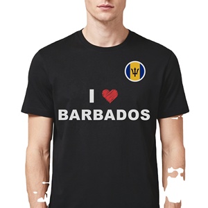 Lightweight and Breathable Barbados Fan T-<b>shirt</b> for Summer Outdoor Gatherings and Matches Promotion - Product Image 4