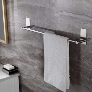 Bathroom Modern Stainless Steel Single Towel Bar Rack Toilet Towel Rail Holder