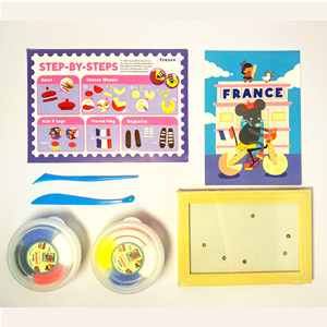 Marco de Madera 3D Estéreo para Pintar Arcilla DIY, Diseño de Cultura Francesa Baguette, para Niños - Product Image 1