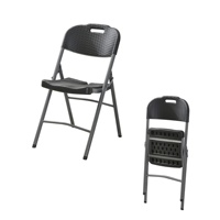 Chaise pliante moderne légère pour conférence, blanche, en plastique, pour extérieur, salle à manger, événement scolaire, formation étudiante, camping – Vente chaude