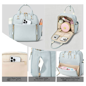 <span class=keywords><strong>Bolsa</strong></span> de Pañales para Bebé Fuliya Personalizada, Tipo Bandolera y Mochila, Multifuncional para Salidas Diarias, Viajes, Hospital, <span class=keywords><strong>Maternidad</strong></span> - Product Image 2