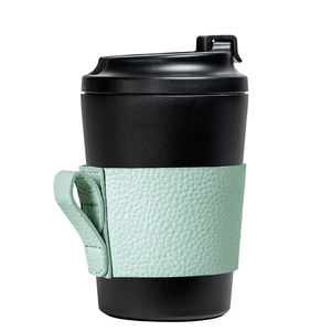 Fundas de cuero para botellas de agua, soporte de cuero para té, leche, bebida, bolsa, botella de agua, viaje, café caliente Iced - Product Image 1