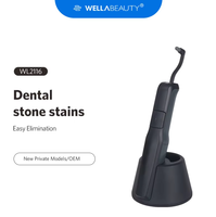 Détartreur ultrasonique de qualité supérieure, quatre têtes, étanche, base de rangement universelle, appareil électrique sans fil en plastique