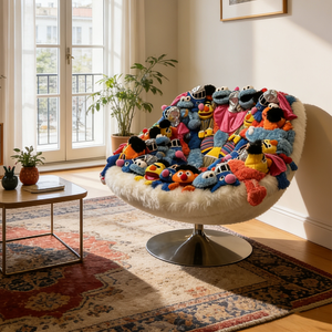 Sillón Giratorio Redondo con Personajes <span class=keywords><strong>de</strong></span> Dibujos Animados, Decoración para Habitación Infantil, Asiento <span class=keywords><strong>de</strong></span> Peluche, Idea <span class=keywords><strong>de</strong></span> Regalo <span class=keywords><strong>de</strong></span> Cumpleaños para Guardería - Product Image 1