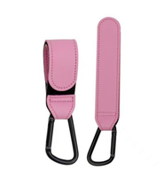Ganchos de Cuero para Cochecito con Logotipo Personalizado, Regalo Promocional, Duraderos, Universales, Resistentes para Carrito de Bebé