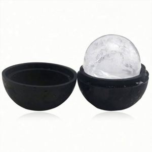 แม่พิมพ์ซิลิโคนทรงกลมแบบไม่ติดกระทะ พิมพ์โลโก้ได้ตามต้องการ ใช้ซ้ำได้ เป็นมิตรกับสิ่งแวดล้อม สำหรับทำน้ำแข็งทรงกลมสำหรับวิสกี้และไอศกรีม - Product Image 3