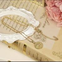 Joyería de moda 18K chapado en oro de acero inoxidable collar impermeable Cupido Ángel colgante collar para mujer