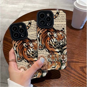 Custodia per cellulare in <span class=keywords><strong>pelle</strong></span> artificiale TPU con stampa fotografica di tigre e pecora per <span class=keywords><strong>iPhone</strong></span> X, XR, <span class=keywords><strong>11</strong></span>, 12, 13, 14, 15, 16, 17, 18 Pro Max - Product Image 2