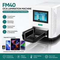 Machine à plastifier de bureau multifonction 5 en 1 Refox Fm40 pour la réparation et la remise à neuf des écrans incurvés de téléphones portables et tablettes, outil de retrait