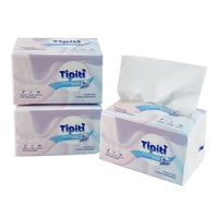 Boîte de mouchoirs en papier doux de qualité supérieure, certifiée ISO9001, en pâte de bois non fluorescente, 4 paquets/pack, pour usage hôtelier, vente en gros