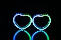 VAHID En gros Anneau lumineux LED WRGB à couleurs de rêve en forme de cœur, effet 5D, type Angel Eyes, feux de jour, accessoire de voiture pour rétrofit