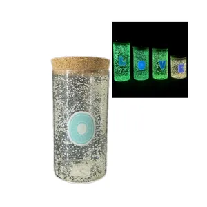 LOVE HOME Luminous WIshing Bottle Gift For Girlfriend Home Furnishings Glow-In-The-Dark Wishing Bottle Desktop Decoration