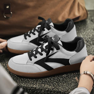 รองเท้าลำลองผู้ชาย Dexun สไตล์เรโทร หัวมน ผูกเชือก ผ้าใบ พื้นยาง ใส่ได้ทุกฤดู แฟชั่นทันสมัย เหมาะกับการเดิน - Product Image 2