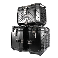 Boîte latérale de coffre de moto universelle de haute qualité de la marque SWEER, en aluminium, ensemble de 3 boîtes, capacité 45L+35L, étanche