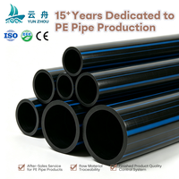 Tuyau en PEHD anti-corrosion à paroi intérieure lisse SDR21 280mm-400mm SDR11 SDR17, fourni directement par l'usine, pour distributeurs et grossistes de tuyaux