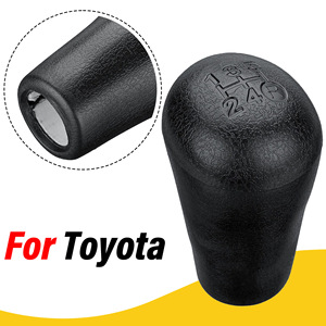Toyota Car Gear <b>Knob</b> 80mm Black Leather Manual <b>Shift</b> <b>Knob</b> For Tacoma Fortuner - Product Image 4