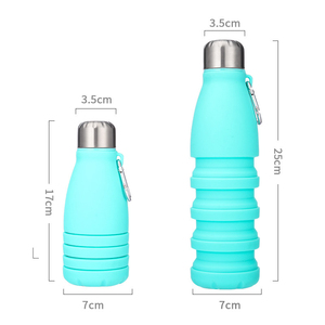 Botella de Agua Telescópica de Silicona, Taza Deportiva Portátil, Botella de Agua Plegable para Deportes Acuáticos y Fitness - Product Image 6
