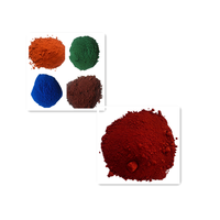 Pavé de béton, carreaux brik, 12 pigments, utilisation de la poudre de oxyde de fer rouge et jaune