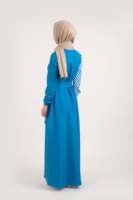 Vêtements ethniques de prière islamique, haut de gamme, couleur arabe, bloc de couleurs, imprimé rayé, Robe Hijab Abaya, dubaï, Robe musulmane pour Ramadan