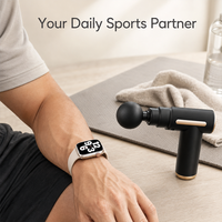 XTAURI RM62 2-in-1 Smartwatch & Mini Massage Gun Kit dengan Layar AMOLED Bahan ABS Monitor Kesehatan Olahraga untuk Pria & Wanita
