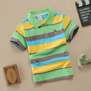 T-shirts et polos pour garçons, vêtements d'été pour enfants, t-shirts rayés pour enfants, polos pour garçons - Product Image 4