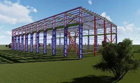 Estructura de Acero, Cobertizo Metálico, Edificio de Acero, Almacén de Estructura de Acero Prefabricado
