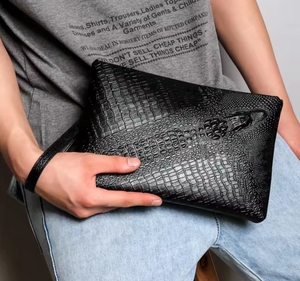 Sac à main enveloppe en <span class=keywords><strong>cuir</strong></span> de crocodile imperméable pour <span class=keywords><strong>homme</strong></span>, fabriqué en Chine - Product Image 6