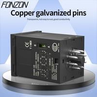 新款Dh48s-1z/2z/2zh数字循环定时器继电器AC220V AC/DC24V DC12V可编程精密延时继电器0.01s-99990h带底座