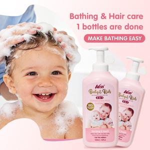 Nary Natural Organic Plants <span class=keywords><strong>Gel</strong></span> douche, shampoing et revitalisant 3 en 1 pour bébés et enfants 1200 ml Sans larmes Doux pour les peaux sensibles - Product Image 4