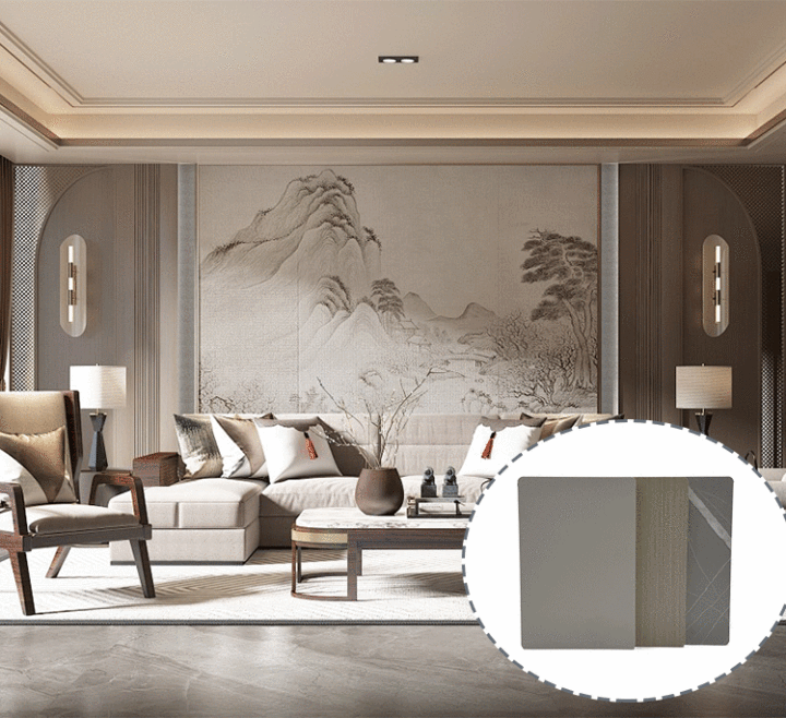 metal finish wall panel decorative wooden grain pvc foam board bamboo