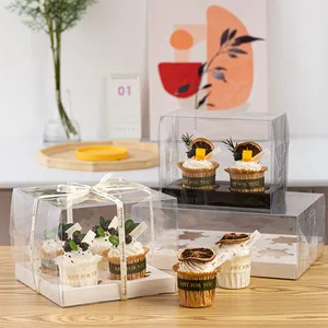 Großhandel Cupcakes Verpackung Plastik boxen