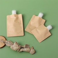 Sachets de stock Kraft 30ml 50ml 100ml format voyage rechargeable vide pochette à presser lotion de toilette shampooing et après-shampooing
