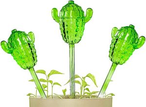 Forma de cactus, dispositivo de cultivo de plantas de interior/exterior, globo de riego de vidrio con picos de agua, regalos novedosos - Product Image 3